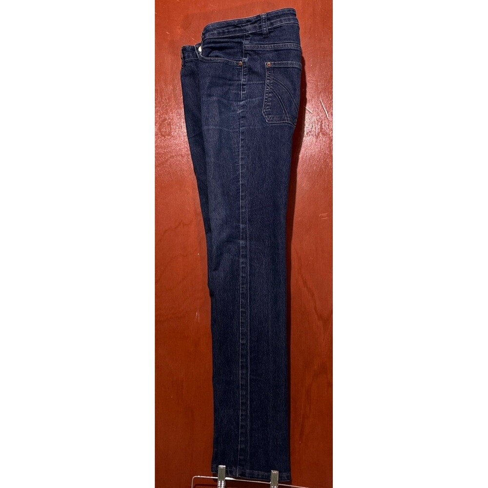 Apparel Collection Women's Size 30 Blue Straight Dark Cotton Blend Stretch Jeans